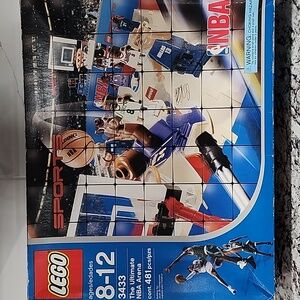 Incomplete Lego 3433 Ultimate NBA Arena 2003 & Nascar Set Pieces Included
